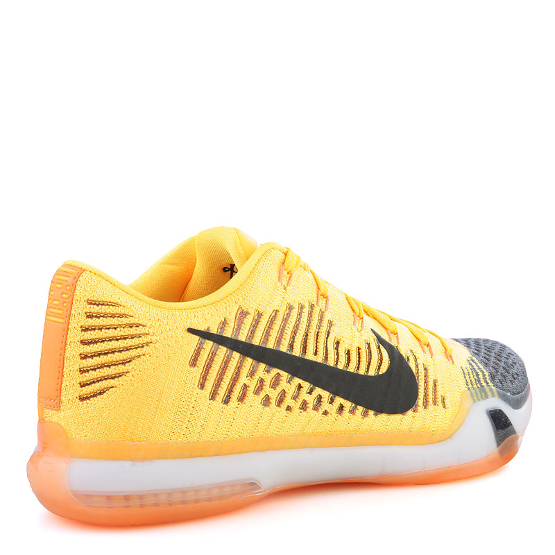 мужские желтые баскетбольные кроссовки  Nike Kobe X Elite Low 747212-818 - цена, описание, фото 2